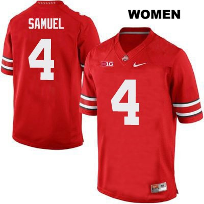 Ohio State Buckeyes Women's Curtis Samuel #4 Red Authentic Nike College NCAA Stitched Football Jersey SQ19V07TH